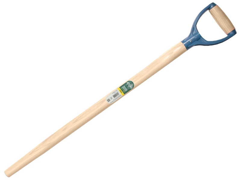 [212963] Kunststoff-D-Griff ATLAS 95 cm gerade, für Stahl-Ballastschaufel und STR Getreide-/Ballastschaufel, FSC 100%