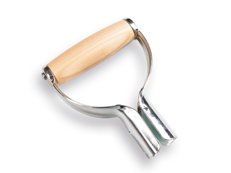 [214101] D-grip steel, open model, hole size Ø 34 - 38 mm