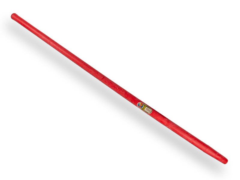 [320139] Manche de pelle FIBERGLAS 130 cm courbé rouge (Uitlopend)