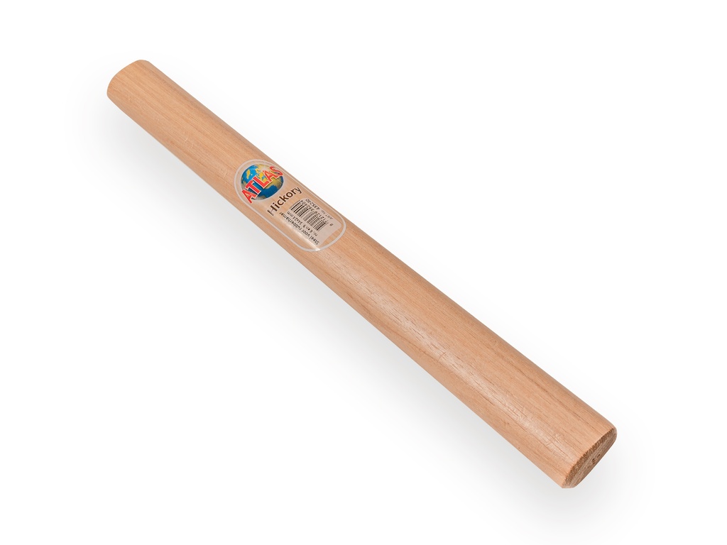 Rubberhamersteel ATLAS HICKORY voor nr. 8 en 9, kopmaat 34 x 24 mm