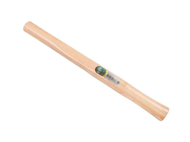 Gummihammerstiel ATLAS Hickory 44 cm für Rotterdamer Modell mit Loch, Kopfmaß 32 x 11 mm
