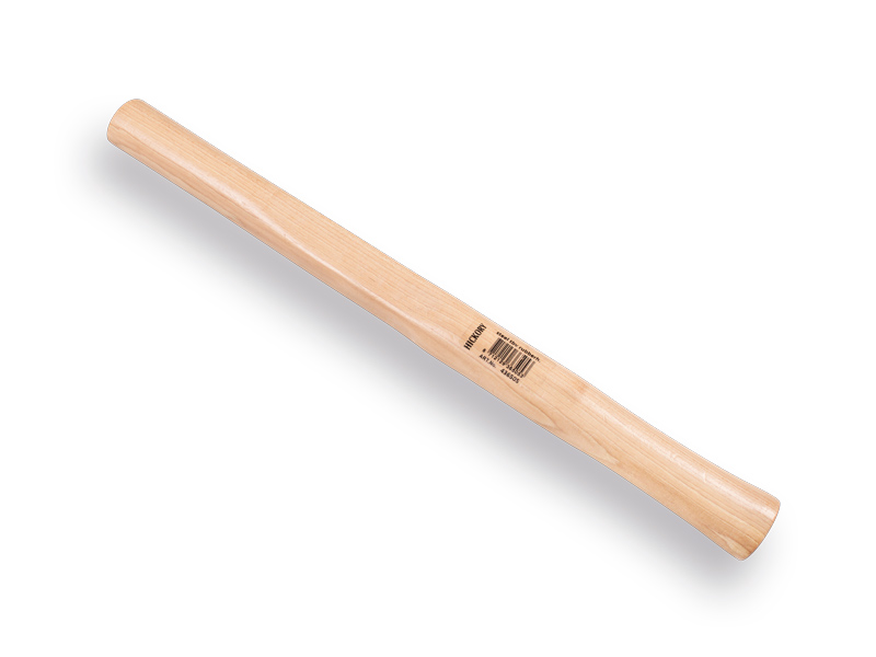 Gummihammerstiel ATLAS Hickory für das Rotterdamer Modell mit Bohrung, Kopfmaß 32 x 11 mm