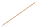 Manche à balai IKAPE 130 x 2,8 cm avec anneau, pointu sur quatre côtés pour balai en bouleau. FSC 100%