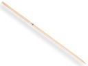 Broom handle IKAPE 160 x 2.8 cm, four-sided pointed for birch broom. FSC 100%