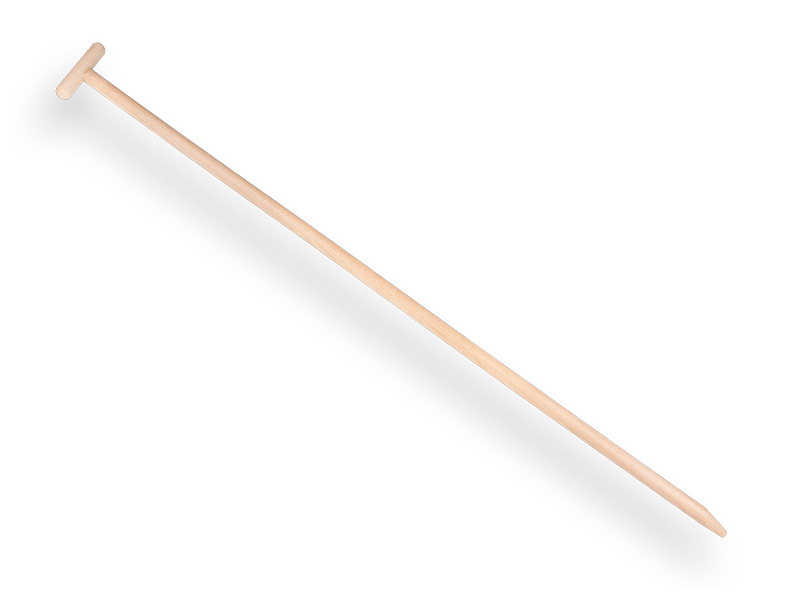 Hoe handle ATLAS 170 x 3 cm, with eccentric point and through-mount T-grip