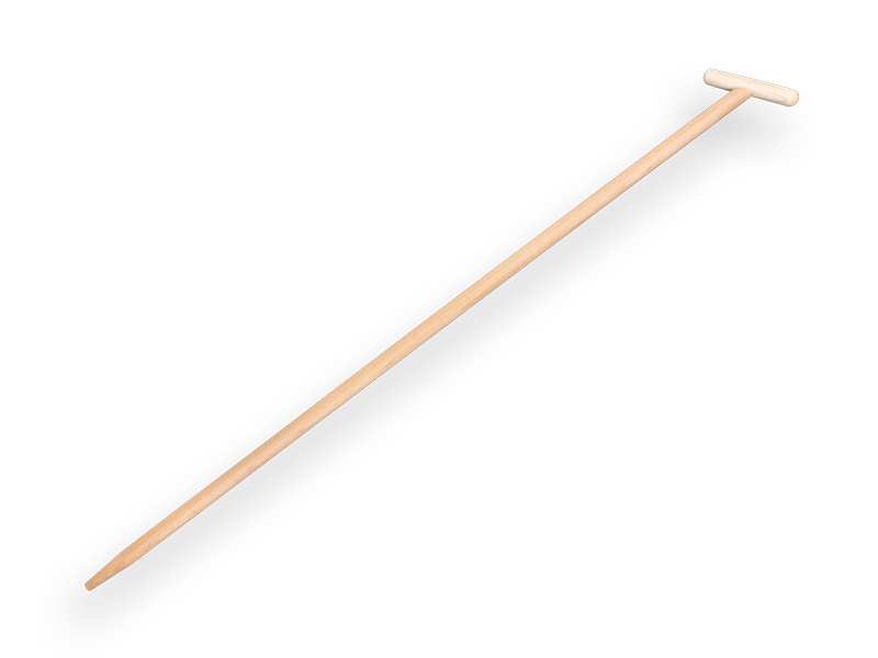 Hoe handle ATLAS 160 x 3.2 cm, with conical tip 60 x 20 mm and through-mount T-grip