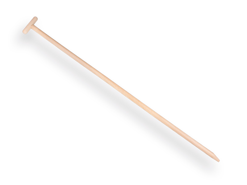 Hoe handle ATLAS 160 x 3.2 cm, with eccentric tip and through-mount T-grip