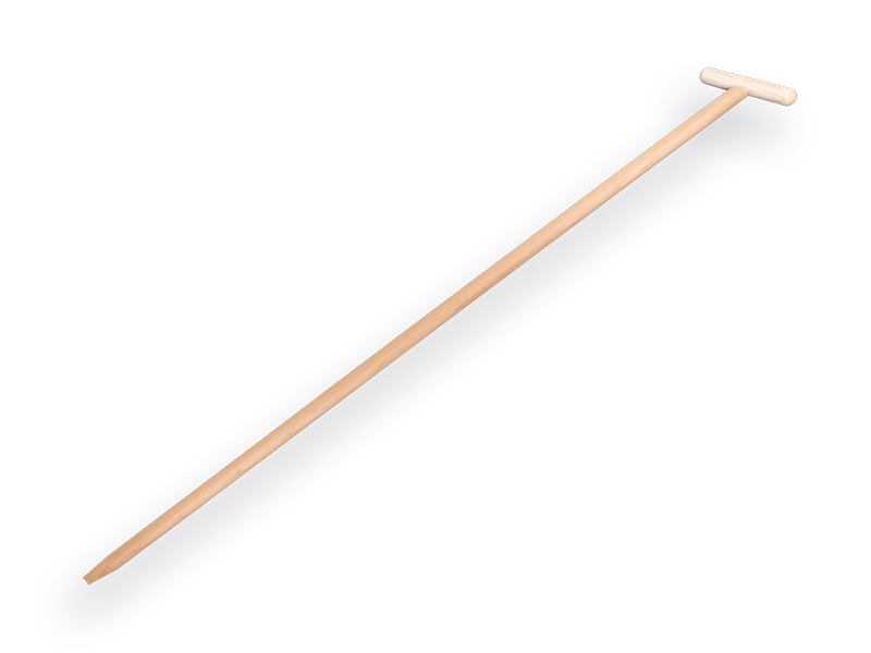 Hoe handle ATLAS 170 x 3.2 cm, with eccentric point and through-mount T-grip