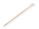 Hoe handle ATLAS 170 x 3.2 cm, with eccentric point and through-mount T-grip