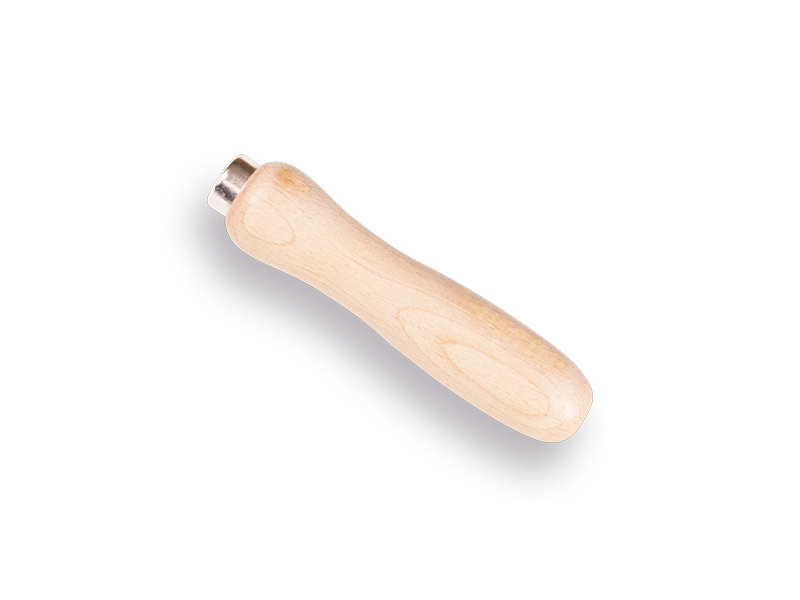 [650110] File handle BEECH 9 cm, with ring and hole, without EAN