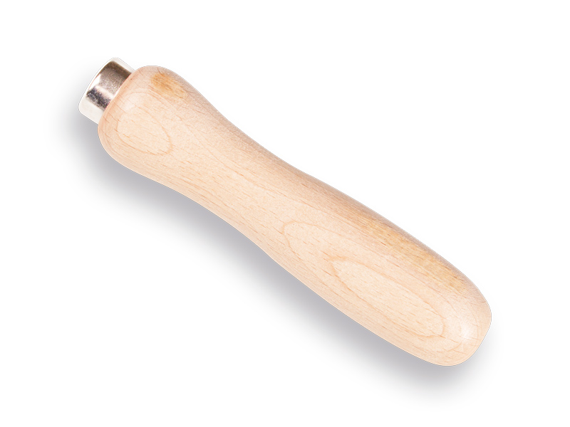 File handle BEECH 16 cm, with ring and hole, without EAN