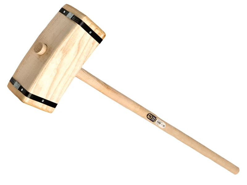 [650700] Landbauhammer - Pfostenhammer Jimmy gebogenes Modell mit rundem Stiel 100 cm, FSC 100%