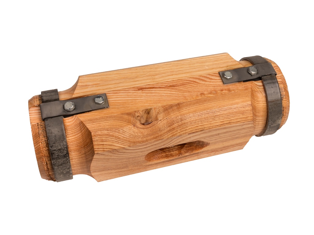 Friesian fencing maul - fencing maul ATLAS, laminated ash wood, steel rings and side fittings, without handle