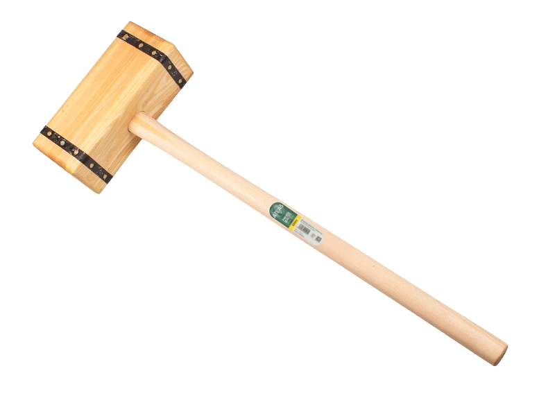 [650950] Sleg - Paalhamer ATLAS recht, gelamineerd Essenhout, met ovale steel 100 cm, FSC 100%