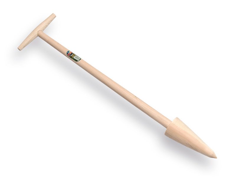 [651030] Langstieliges Pflanzholz ATLAS 100 cm Eschenholz taps Modell, Obermaß 8,5 cm, mit breitem Griff, FSC 100%
