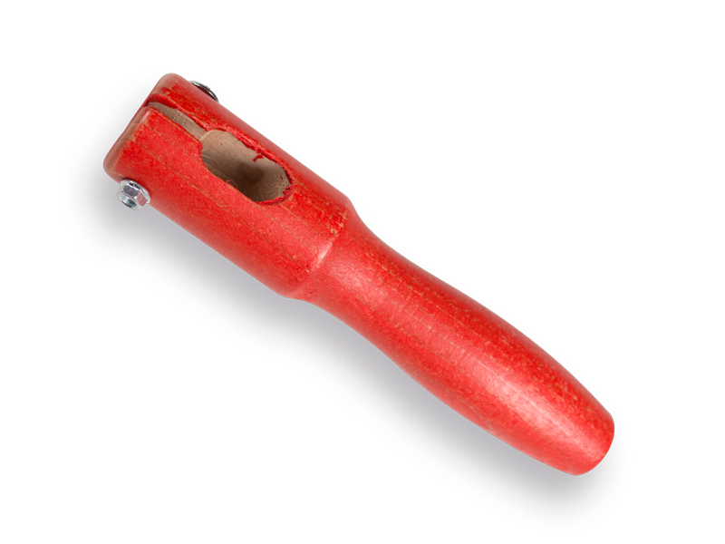 [651110] Upper handle for bent scythe snath, oval hole