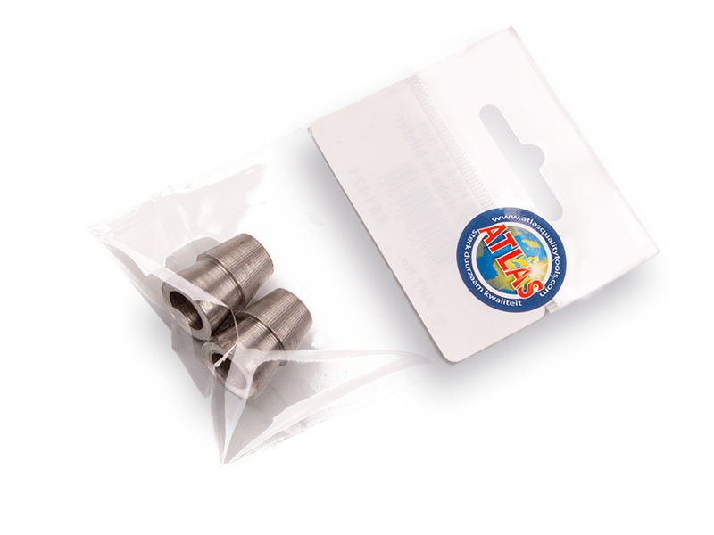 Metalen wig rond 15 mm (per 2 stuks)