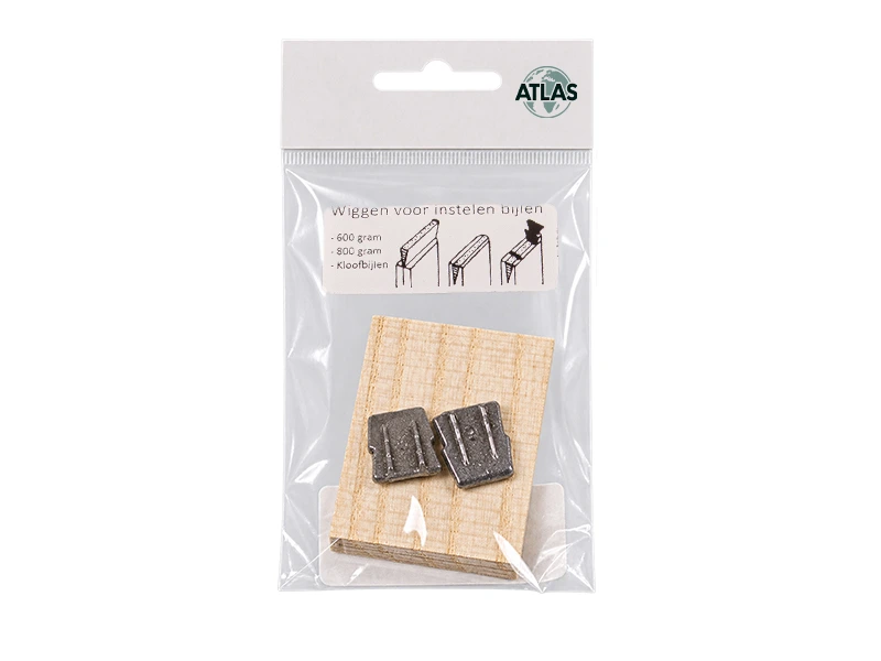 [651810] Axe wedge set ATLAS, small wooden wedge and 2 pieces metal wedge no. 2