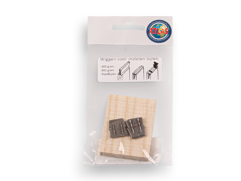 Axe wedge set, small wooden wedge and 2 metal wedges No. 2