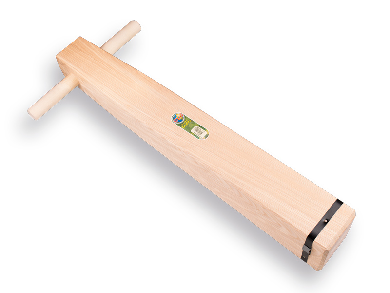 Kerb tamper ATLAS ash wood 14.5 x 11.5 cm, weight 7 kg