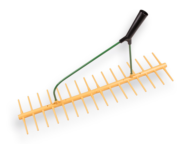 Polyhark - Hooihark JOST schuin 16 tands 64 cm, dubbel model, zonder steel