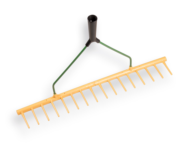 Polyrechen - Heurechen JOST gerade 16 Zinken 65 cm, ohne Kante und Stiel