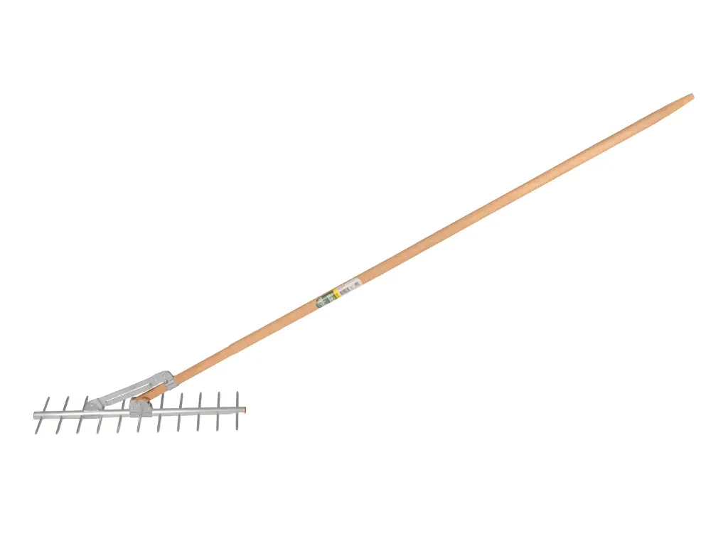 [656035] Râteau à foin OFFNER aluminium 11 dents, avec manche ATLAS 160 x 2,8 cm