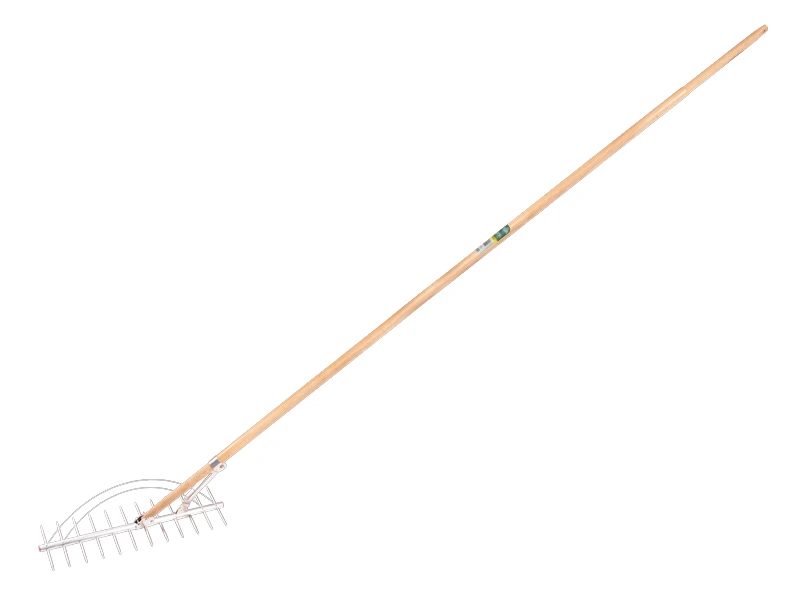 [656037] Hay rake OFFNER aluminium 13 teeth, with hay catcher with ATLAS handle 160 x 2.8 cm