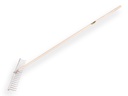 Lawn rake OFFNER aluminium 19 teeth 60 cm, adjustable, with IKAPE handle 200 x 2.8 cm. FSC 100%