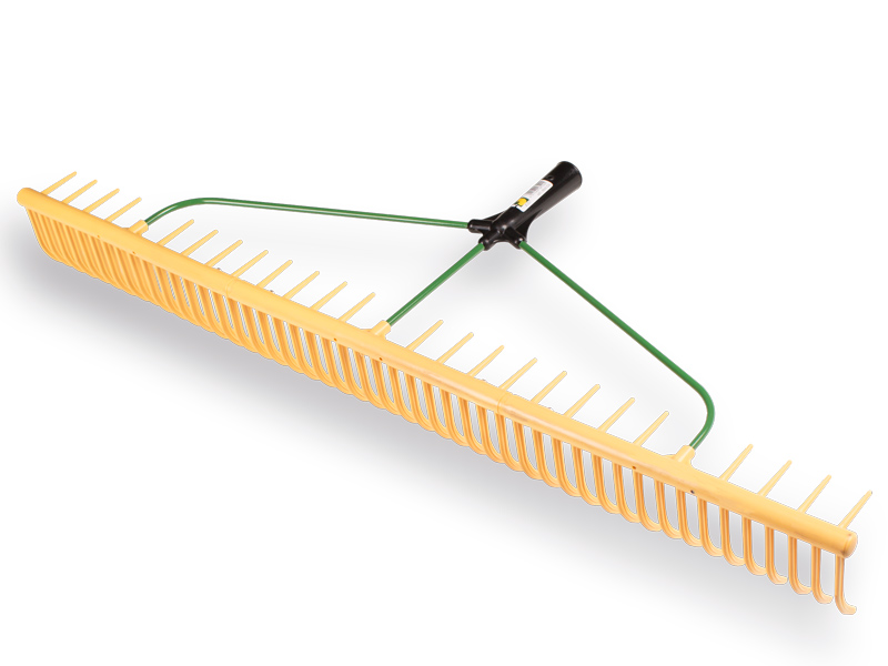 [656095] Polyhark - râteau à gazon JOST 94 cm, 48 dents courbées et 24 dents coudées, sans manche