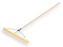 Râteau à foin plastique - râteau à gazon JOST 94 cm, 48 dents courbé et 24 dents à angle droit, avec manche ATLAS 160 x 2,8 cm