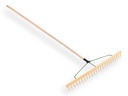 Poly rake - Hay rake JOST straight 24 tines 94 cm, with levelling strip and ATLAS handle 160 x 2.8 cm