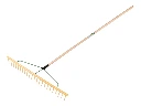 Râteau à foin plastique - râteau à foin JOST droit 24 dents 94 cm, avec bande de nivellement et manche ATLAS 160 x 2,8 cm