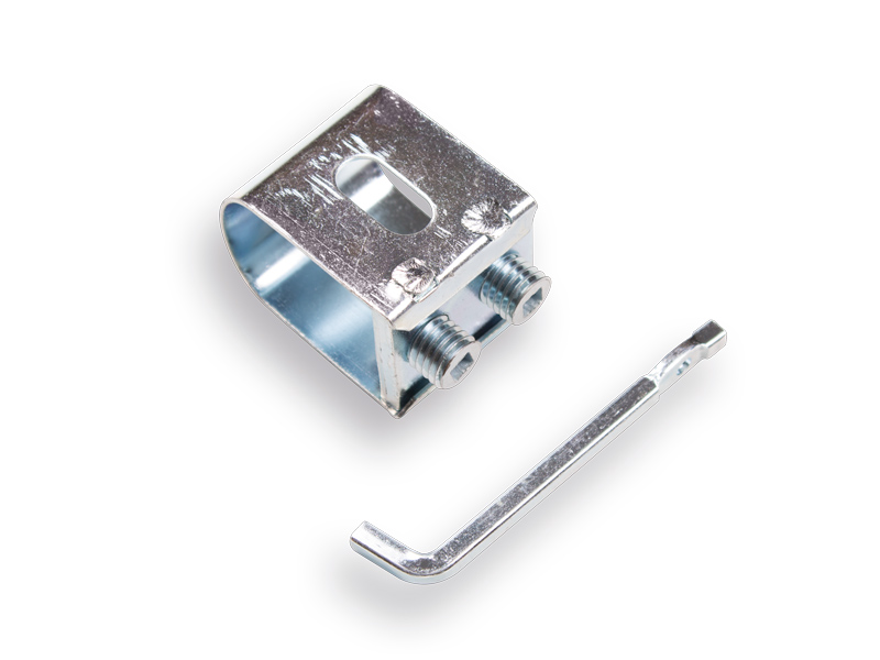 Sensenring groß 40 x 35 mm mit Schlüssel, für Stiel für Grabenrechen