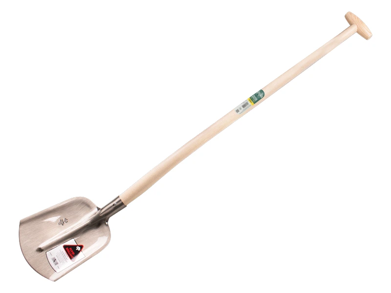 Pelle RUHR BRILLANT 1/4 000 poli, avec manche de pelle à col de cygne ATLAS 110 cm extra double courbé