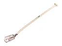 Steekbats RUHR BRILLANT 1/4 000, extra gehard en gepolijst, met ATLAS schopsteel 120 cm gebogen, FSC 100%