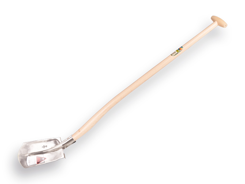Digging shovel RURH BRILLANT 1/4 000, with STEP and ATLAS gooseneck shovel handle 110 cm extra double bent