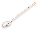 Scoop shovel RURH BRILLANT 1/2 0, extra hardened and polished, with ATLAS shovel handle 110 cm bent