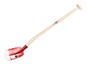 Schepbats RUHR BRILLANT 1/2 00 rood, extra gehard, met ATLAS Blijhamsteel 95 cm sterk gebogen