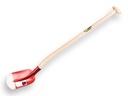 Scoop shovel RURH BRILLANT 1/2 00 red, extra hardened, with ATLAS gooseneck shovel handle 95 cm strongly bent