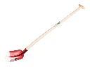 Holländer Sandschaufel RUHR BRILLANT 3/4 00 rot, extra gehärtet, mit ATLAS Schaufelstiel 110 cm gebogen, FSC 100%