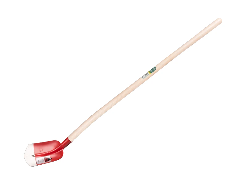 [700610] Scoop Shovel RUHR BRILLANT 3/4 00 red, extra hardened, with ATLAS shovel handle 130 cm bent, FSC 100%