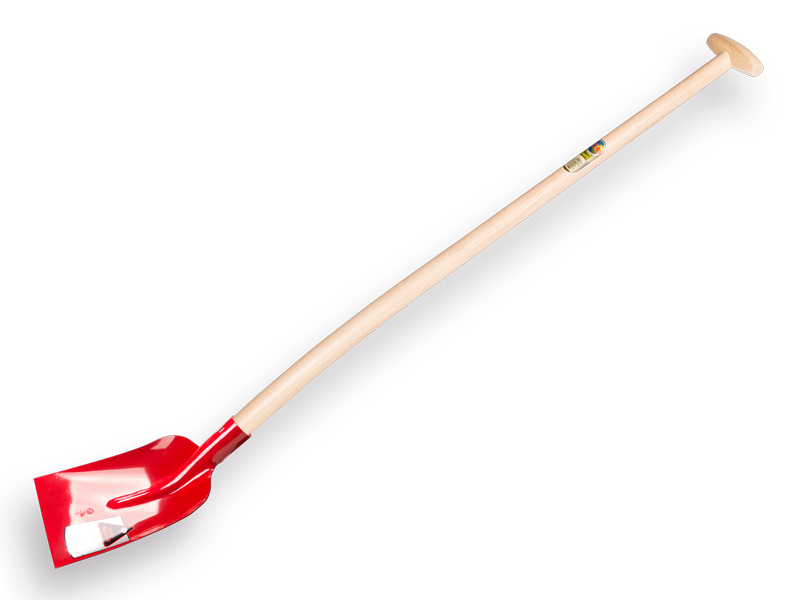 Concrete shovel RUHR BRILLANT 3/4 0 red, hardened with ATLAS shovel handle 110 cm