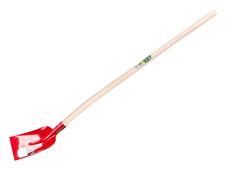 Concrete shovel RUHR BRILLANT 3/4 0 red, hardened with ATLAS shovel handle 130 cm, FSC 100%