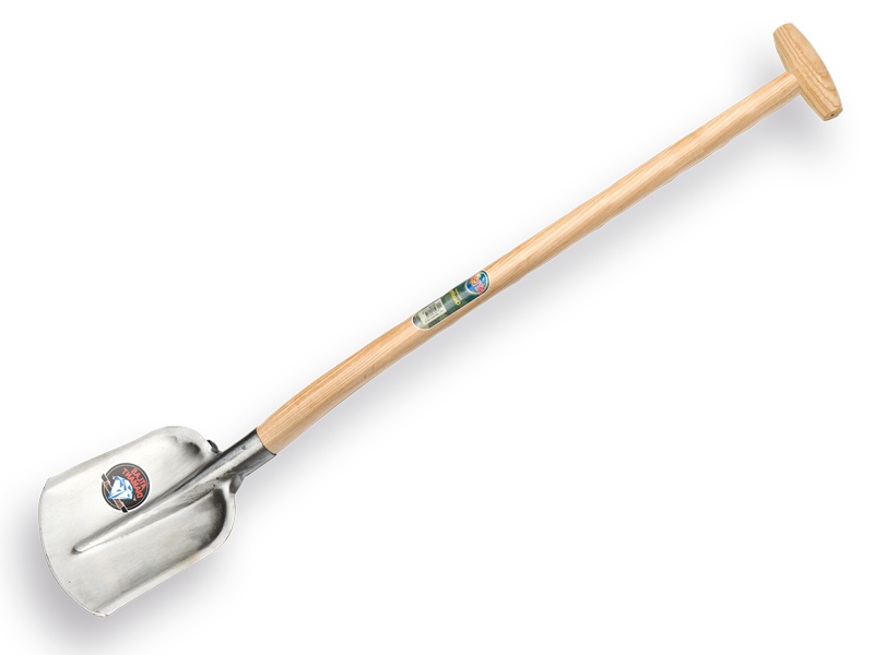 [705098] Digging shovel ATLAS DIAMANT straight 000, with ATLAS Gooseneck shovel handle 100 cm lightly bent