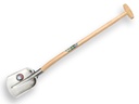 Digging shovel ATLAS DIAMANT straight 000, with ATLAS Gooseneck shovel handle 100 cm lightly bent