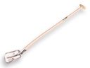 Digging shovel ABC 1/4 000, hardened and polished, with ATLAS shovel handle 110 cm bent