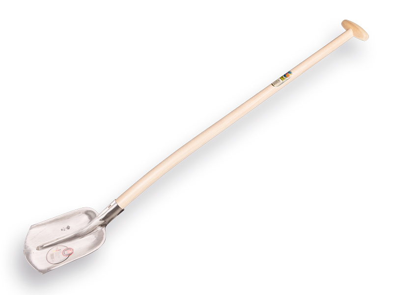 Digging shovel ABC 1/4 00, hardened and polished, with ATLAS shovel handle 110 cm bent