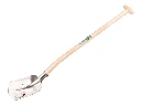 Holländer Sandschaufel ABC 1/2 00, gehärtet und poliert, mit ATLAS Schwanenhals-Schaufelstiel 90 cm stark gebogen