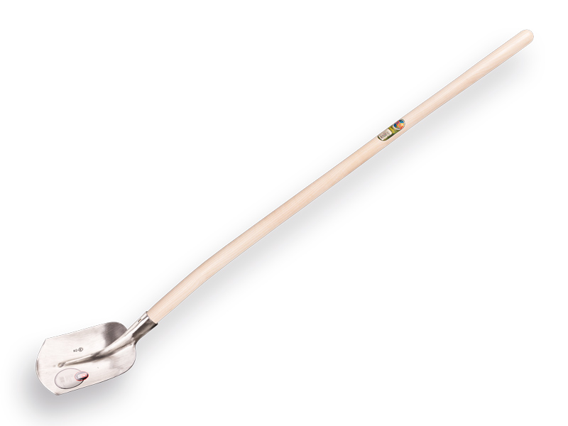 [705235] Scoop Shovel ABC 1/2 00, hardened and polished, with ATLAS shovel handle 130 cm bent, FSC 100%